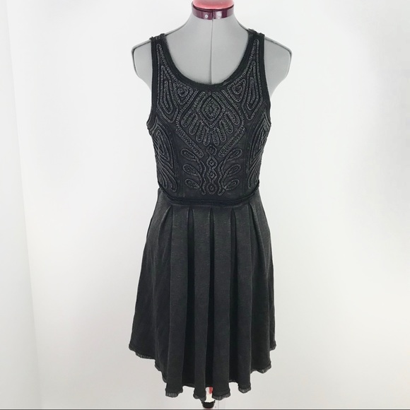 Free People Dresses & Skirts - Free People Vintage Black Embellished Dress